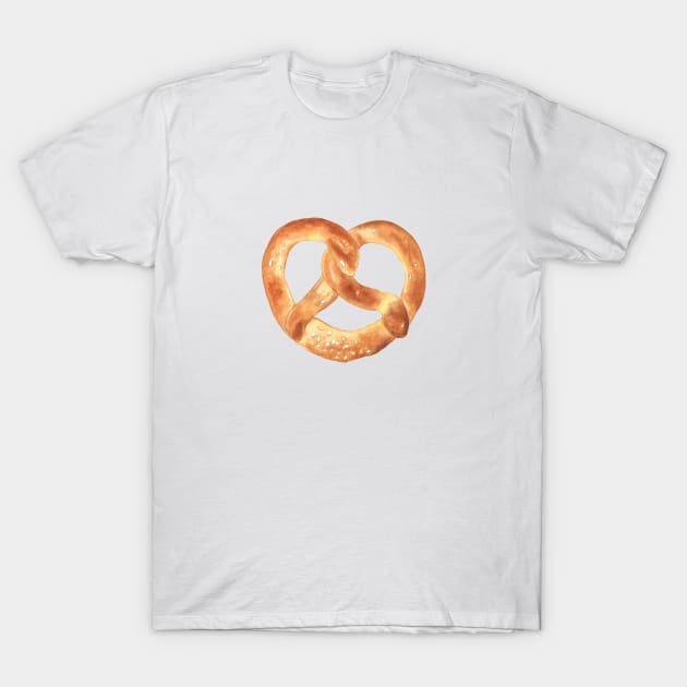 Pretzel with sea salt T-Shirt by Flowersforbear